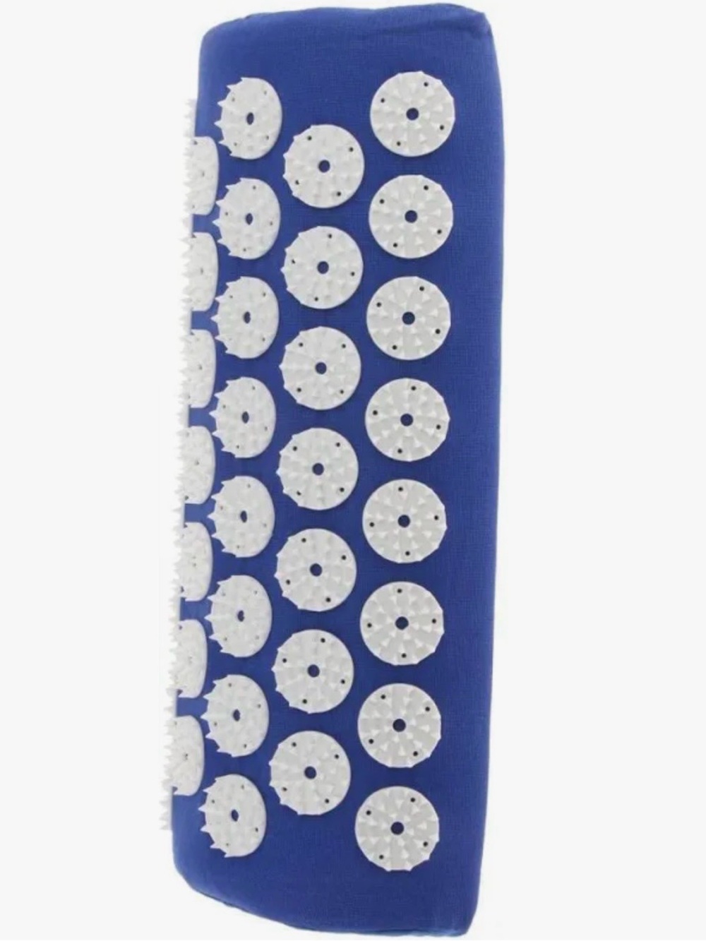 Acupressure Massage pillow in Blue with White Spiked Discs
